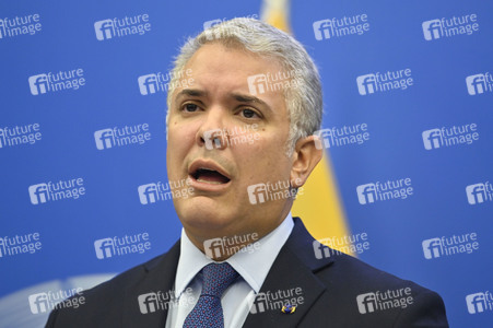 Pressekonferenz mit Iván Duque Márquez im EU-Parlament in Straßburg