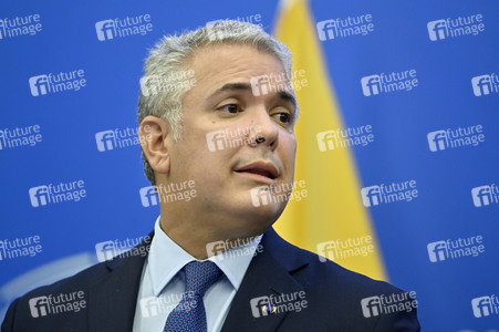 Pressekonferenz mit Iván Duque Márquez im EU-Parlament in Straßburg