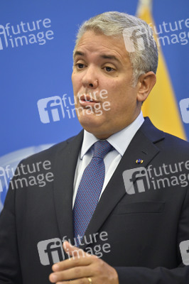 Pressekonferenz mit Iván Duque Márquez im EU-Parlament in Straßburg
