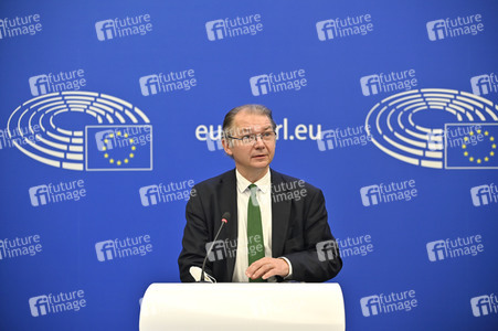 Pressebriefing der Fraktion Grüne/EFA im EU-Parlament in Straßburg