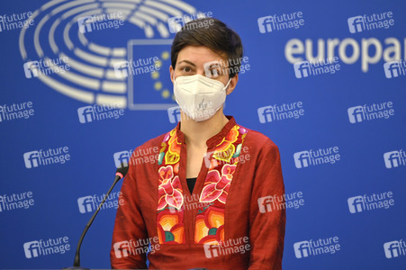 Pressebriefing der Fraktion Grüne/EFA im EU-Parlament in Straßburg