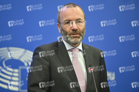 Pressebriefing der Fraktion EVP im EU-Parlament in Straßburg