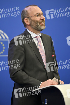 Pressebriefing der Fraktion EVP im EU-Parlament in Straßburg