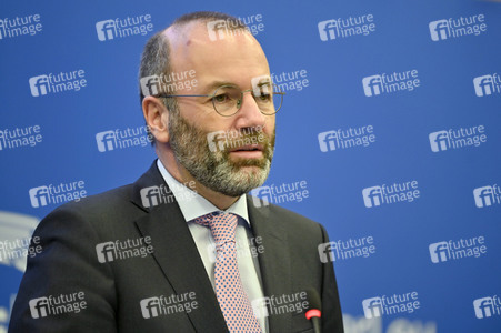 Pressebriefing der Fraktion EVP im EU-Parlament in Straßburg