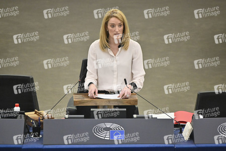 Jahresbericht 2021 der EZB im EU-Parlament in Straßburg