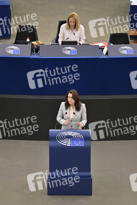 Jahresbericht 2021 der EZB im EU-Parlament in Straßburg