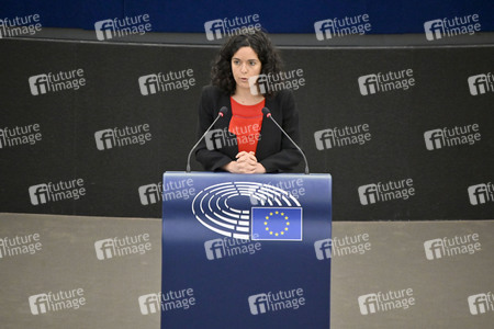 Jahresbericht 2021 der EZB im EU-Parlament in Straßburg