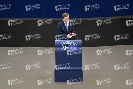 Jahresbericht 2021 der EZB im EU-Parlament in Straßburg