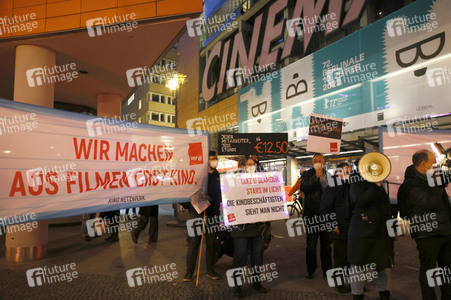Kino-Demo während der Berlinale 2022