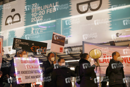 Kino-Demo während der Berlinale 2022