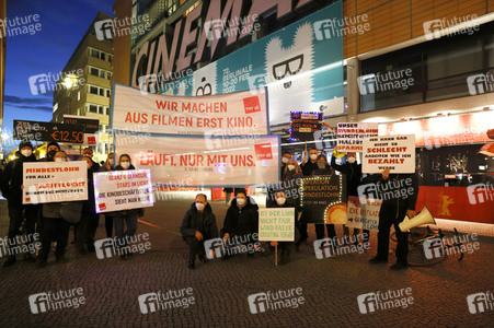 Kino-Demo während der Berlinale 2022
