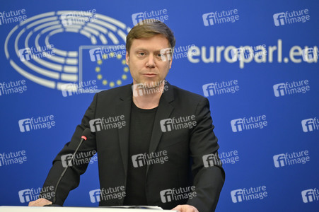 Pressebriefing der Fraktion GUE/NGL im EU-Parlament in Straßburg