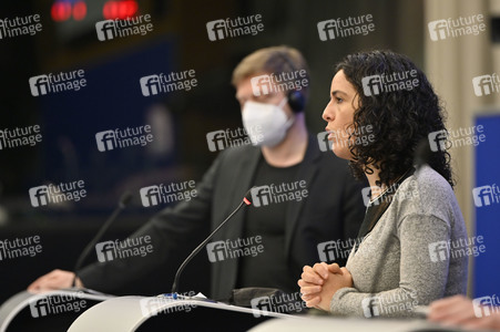 Pressebriefing der Fraktion GUE/NGL im EU-Parlament in Straßburg