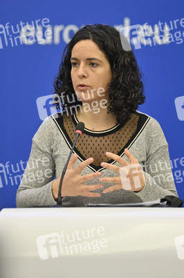 Pressebriefing der Fraktion GUE/NGL im EU-Parlament in Straßburg