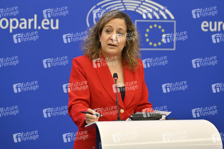 Pressebriefing der Fraktion S&D im EU-Parlament in Straßburg