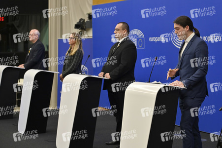 Pressekonferenz 'Welches Europa wollen wir?' im Europäischen Parlament in Straßburg