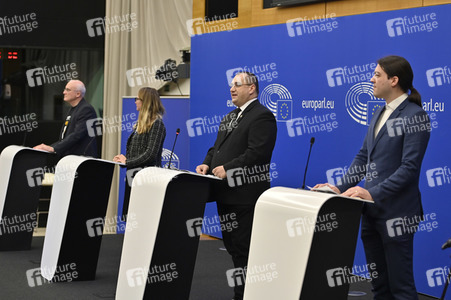 Pressekonferenz 'Welches Europa wollen wir?' im Europäischen Parlament in Straßburg