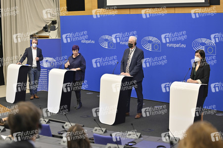 Pressekonferenz zum Urteil des Europäischen Gerichtshofs im EU-Parlament in Strassburg