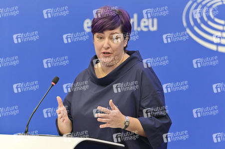 Pressekonferenz zum Urteil des Europäischen Gerichtshofs im EU-Parlament in Strassburg