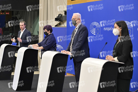 Pressekonferenz zum Urteil des Europäischen Gerichtshofs im EU-Parlament in Strassburg