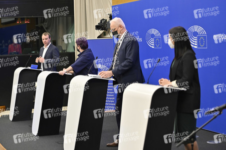Pressekonferenz zum Urteil des Europäischen Gerichtshofs im EU-Parlament in Strassburg