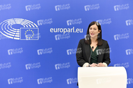 Pressekonferenz zum Urteil des Europäischen Gerichtshofs im EU-Parlament in Strassburg