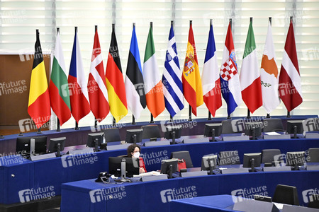 Plenartagung über den Schutz der Arbeitnehmer im EU-Parlament in Straßburg