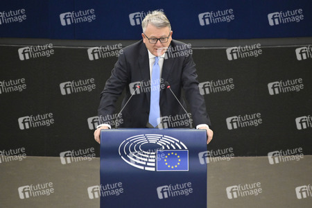 Plenartagung über den Schutz der Arbeitnehmer im EU-Parlament in Straßburg