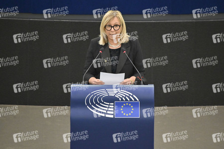 Plenartagung über den Schutz der Arbeitnehmer im EU-Parlament in Straßburg