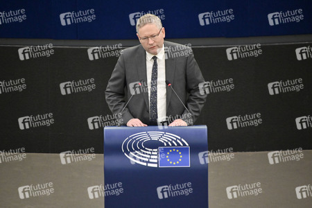 Plenartagung über den Schutz der Arbeitnehmer im EU-Parlament in Straßburg