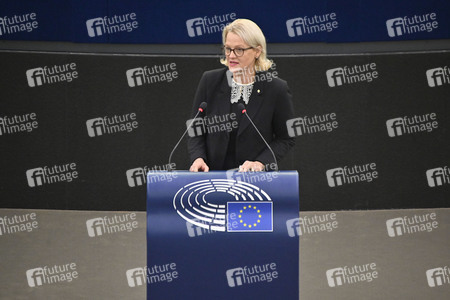 Plenartagung über den Schutz der Arbeitnehmer im EU-Parlament in Straßburg