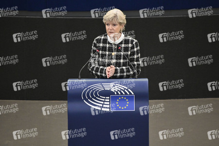 Plenartagung über den Schutz der Arbeitnehmer im EU-Parlament in Straßburg