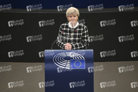 Plenartagung über den Schutz der Arbeitnehmer im EU-Parlament in Straßburg