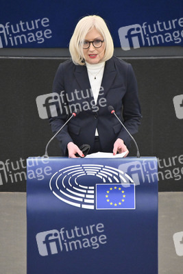 Plenartagung über den Schutz der Arbeitnehmer im EU-Parlament in Straßburg