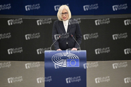 Plenartagung über den Schutz der Arbeitnehmer im EU-Parlament in Straßburg