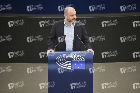 Plenartagung über den Schutz der Arbeitnehmer im EU-Parlament in Straßburg