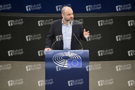 Plenartagung über den Schutz der Arbeitnehmer im EU-Parlament in Straßburg