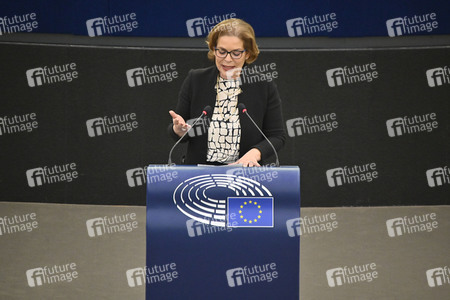 Plenartagung über den Schutz der Arbeitnehmer im EU-Parlament in Straßburg
