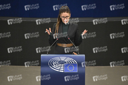 Plenartagung über den Schutz der Arbeitnehmer im EU-Parlament in Straßburg