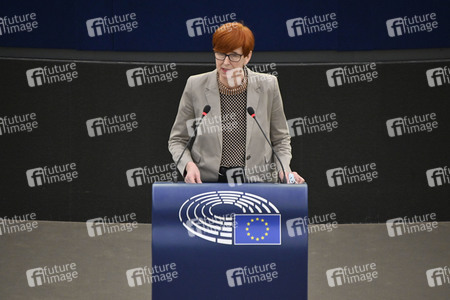 Plenartagung über den Schutz der Arbeitnehmer im EU-Parlament in Straßburg