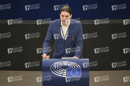Plenartagung über den Schutz der Arbeitnehmer im EU-Parlament in Straßburg