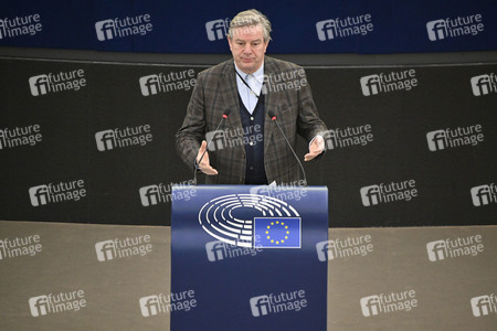 Plenartagung über den Schutz der Arbeitnehmer im EU-Parlament in Straßburg