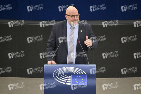 Plenartagung über den Schutz der Arbeitnehmer im EU-Parlament in Straßburg