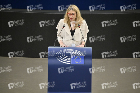 Plenartagung über den Schutz der Arbeitnehmer im EU-Parlament in Straßburg