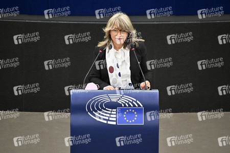 Plenartagung über den Schutz der Arbeitnehmer im EU-Parlament in Straßburg