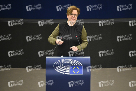 Plenartagung über den Schutz der Arbeitnehmer im EU-Parlament in Straßburg