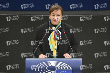 Plenartagung über den Schutz der Arbeitnehmer im EU-Parlament in Straßburg