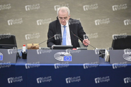 Plenartagung über den Schutz der Arbeitnehmer im EU-Parlament in Straßburg