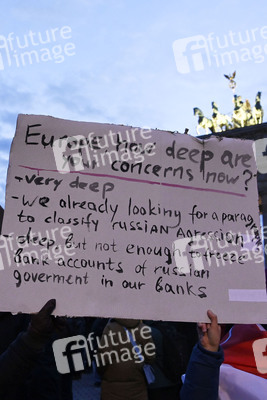 Demonstration gegen den Krieg in der Ukraine in Berlin