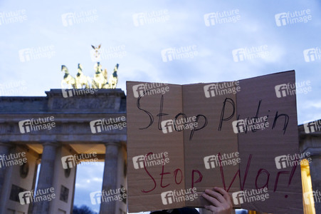 Demonstration gegen den Krieg in der Ukraine in Berlin